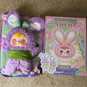 Confirmed Samuel V4 400% Cute And Soft Rabbit Baby Series Plush Doll purple